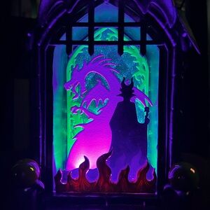 Maleficent Light Up Shadow Box Candle Holder